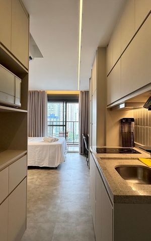 Studio para alugar com 25m², 1 quarto e sem vaga Studio para alugar com 25m², 1 quarto e sem vagaCozinha