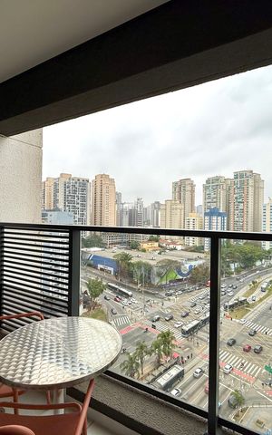 Studio para alugar com 25m², 1 quarto e sem vaga Studio para alugar com 25m², 1 quarto e sem vagaSacada