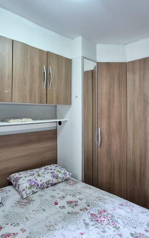 Apartamento à venda com 48m², 2 quartos e 1 vagaQuarto 2