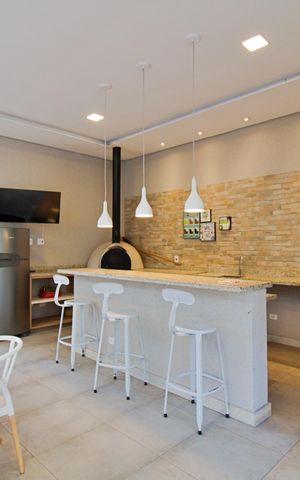 Apartamento à venda com 58m², 2 quartos e 2 vagas Apartamento à venda com 58m², 2 quartos e 2 vagasÁrea comum - Churrasqueira