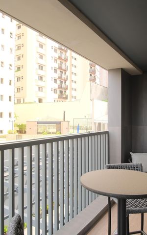 Studio para alugar com 38m², 1 quarto e sem vagaVaranda