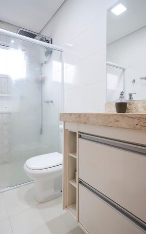 Casa à venda com 220m², 3 quartos e 4 vagasBanheiro da suíte