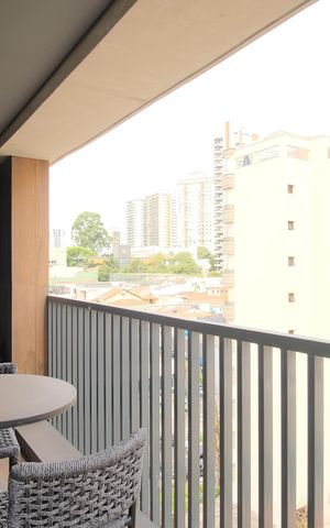 Studio para alugar com 38m², 1 quarto e sem vagaVaranda