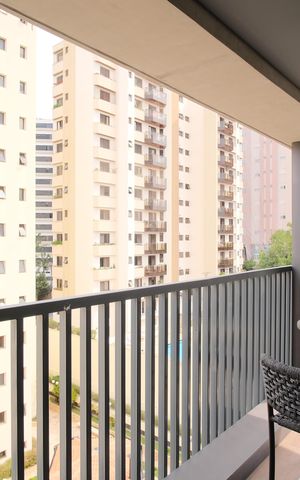 Studio para alugar com 38m², 1 quarto e sem vagaVaranda
