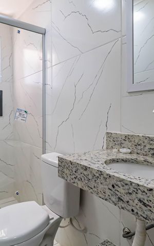 Studio para alugar com 15m², 1 quarto e sem vaga Studio para alugar com 15m², 1 quarto e sem vagaBanheiro
