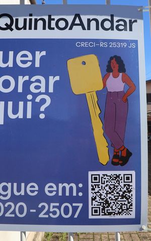 Apartamento para alugar com 55m², 2 quartos e 1 vagaPlaca e QRcode