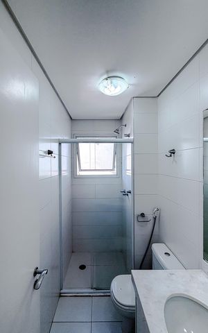 Studio para alugar com 43m², 1 quarto e 1 vaga Studio para alugar com 43m², 1 quarto e 1 vagaBanheiro da Suíte
