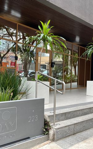 Studio para alugar com 40m², 1 quarto e sem vaga Studio para alugar com 40m², 1 quarto e sem vagaFachada do Prédio