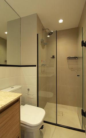 Studio à venda com 45m², 1 quarto e 1 vagaBanheiro da Suíte