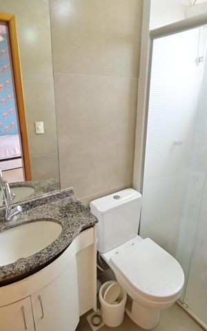 Apartamento para alugar com 81m², 3 quartos e 2 vagas Apartamento para alugar com 81m², 3 quartos e 2 vagasBanheiro da Suíte