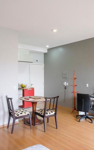 Studio à venda com 44m², 1 quarto e 1 vagaStudio
