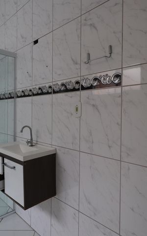 Casa para alugar com 80m², 2 quartos e 1 vagaBanheiro da Suíte