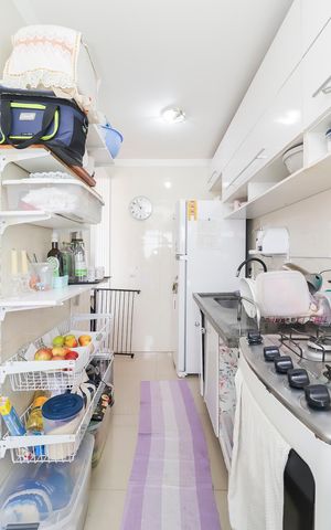 Apartamento para alugar com 47m², 2 quartos e 1 vagaCozinha e Área de Serviço