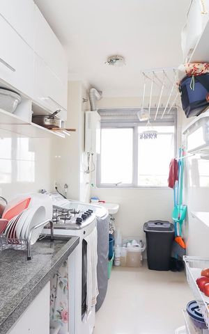 Apartamento para alugar com 47m², 2 quartos e 1 vagaCozinha e Área de Serviço