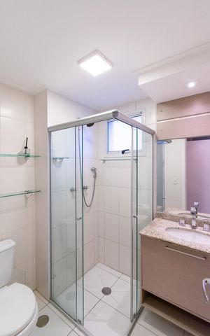Apartamento para alugar com 81m², 2 quartos e 1 vagaBanheiro da Suíte