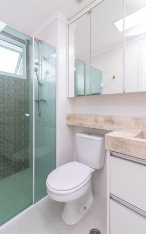 Apartamento à venda com 72m², 3 quartos e 2 vagasBanheiro da Suíte