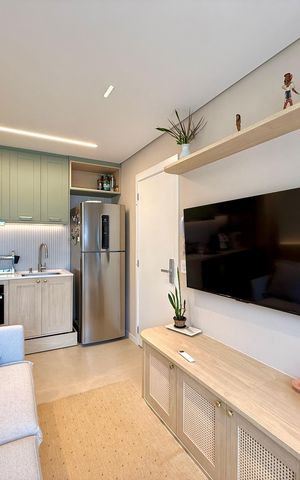 Apartamento para alugar com 31m², 1 quarto e 1 vaga Apartamento para alugar com 31m², 1 quarto e 1 vagaSala