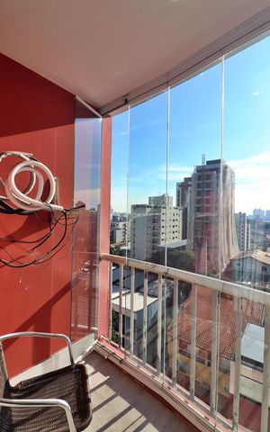 Apartamento para alugar com 64m², 1 quarto e 1 vagaSacada da Sala 