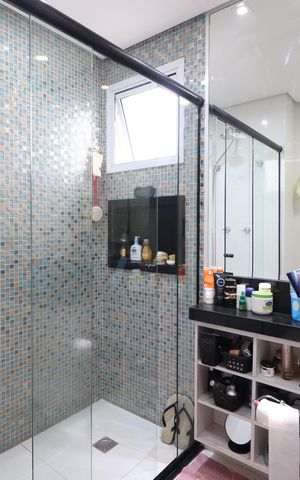 Apartamento à venda com 132m², 3 quartos e 2 vagasBanheiro da Suíte 3