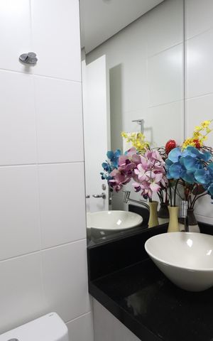 Apartamento à venda com 132m², 3 quartos e 2 vagasBanheiro da Suíte 