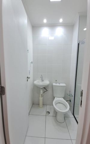 Apartamento para alugar com 54m², 2 quartos e 1 vaga Apartamento para alugar com 54m², 2 quartos e 1 vagaBanheiro da Suíte