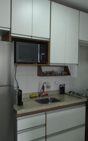 Apartamento à venda com 44m², 2 quartos e 1 vagaCozinha e Área de Serviço