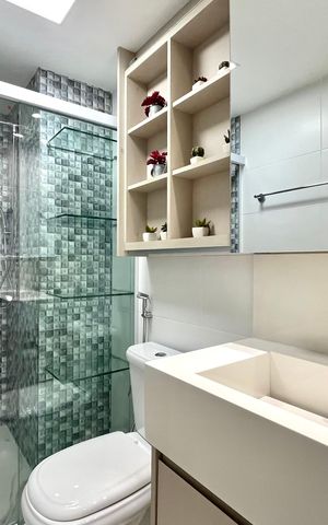 Apartamento à venda com 89m², 3 quartos e 2 vagas Apartamento à venda com 89m², 3 quartos e 2 vagasBanheiro