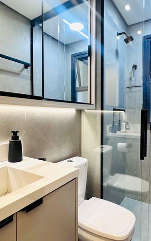 Apartamento à venda com 69m², 2 quartos e 1 vaga Apartamento à venda com 69m², 2 quartos e 1 vagaBanheiro social