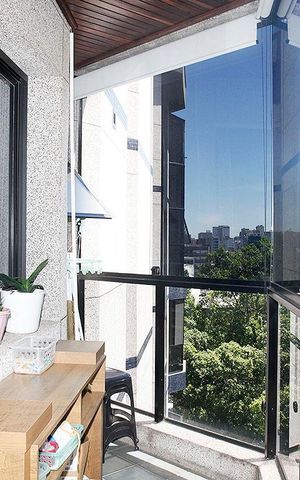 Apartamento à venda com 62m², 1 quarto e 1 vagaVaranda