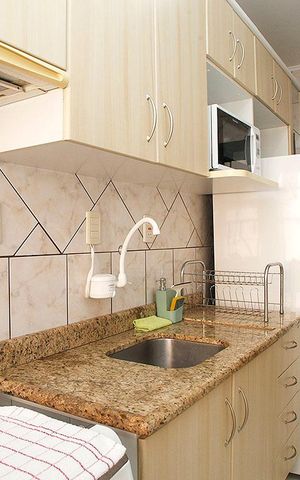 Apartamento à venda com 45m², 1 quarto e sem vagaCozinha + Área de Serviço