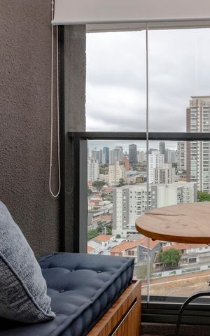 Studio à venda com 26m², 1 quarto e sem vaga Studio à venda com 26m², 1 quarto e sem vagaVaranda