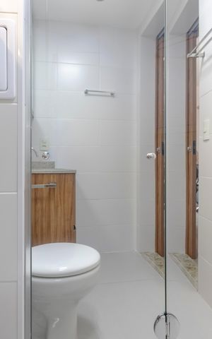 Studio à venda com 26m², 1 quarto e sem vaga Studio à venda com 26m², 1 quarto e sem vagaBanheiro