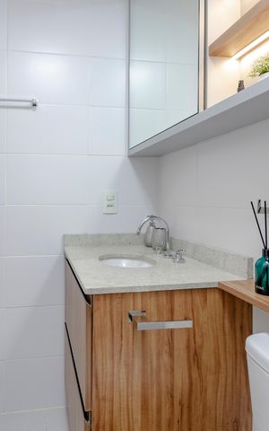 Studio à venda com 26m², 1 quarto e sem vaga Studio à venda com 26m², 1 quarto e sem vagaBanheiro