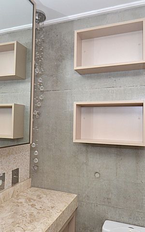 Apartamento à venda com 70m², 2 quartos e 2 vagasBanheiro Social - Nichos