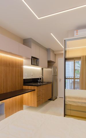 Studio à venda com 24m², 1 quarto e sem vaga Studio à venda com 24m², 1 quarto e sem vagaSala/Quarto