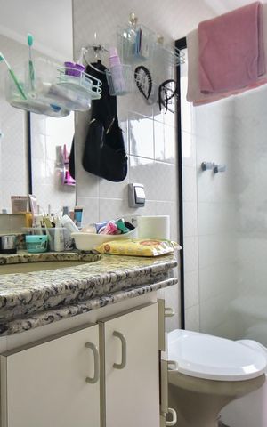Apartamento para alugar com 179m², 4 quartos e 3 vagasBanheiro da Suíte 3