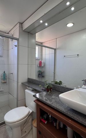 Apartamento à venda com 58m², 3 quartos e 1 vaga Apartamento à venda com 58m², 3 quartos e 1 vagaBanheiro