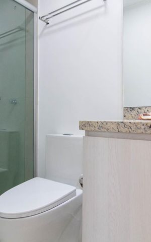 Apartamento para alugar com 65m², 2 quartos e 1 vagaBanheiro Social