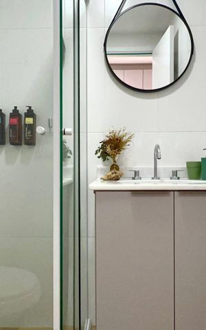 Studio à venda com 23m², 1 quarto e sem vaga Studio à venda com 23m², 1 quarto e sem vagaBanheiro social