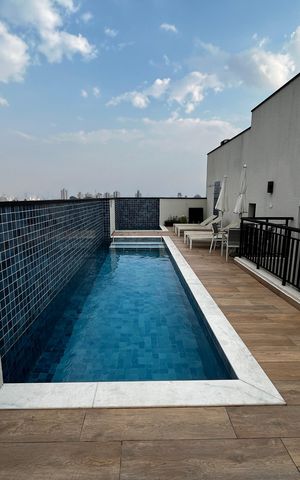 Apartamento à venda com 32m², 1 quarto e 1 vaga Apartamento à venda com 32m², 1 quarto e 1 vagaÁrea comum - Piscina