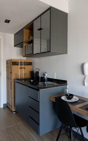 Studio à venda com 29m², 1 quarto e sem vaga Studio à venda com 29m², 1 quarto e sem vagaCozinha