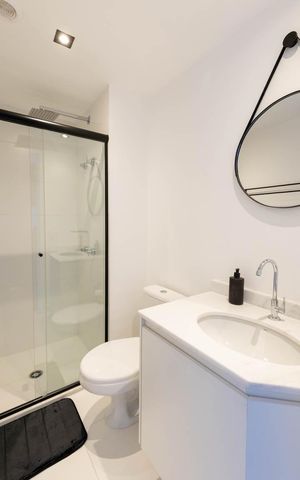 Studio à venda com 29m², 1 quarto e sem vaga Studio à venda com 29m², 1 quarto e sem vagaBanheiro