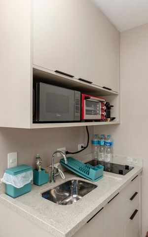 Studio à venda com 26m², 1 quarto e sem vaga Studio à venda com 26m², 1 quarto e sem vagaCozinha