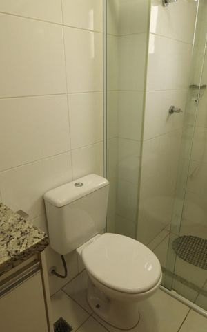 Apartamento para alugar com 60m², 1 quarto e 1 vaga Apartamento para alugar com 60m², 1 quarto e 1 vagaBanheiro da Suíte