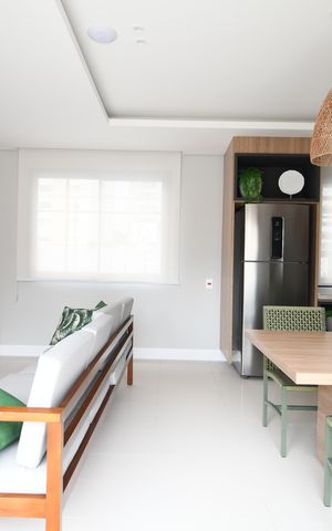 Studio à venda com 46m², 1 quarto e 1 vagaÁrea comum - Salão de festas