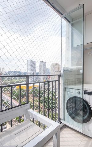 Apartamento à venda com 36m², 2 quartos e sem vagaSacada