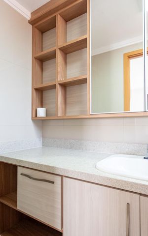 Apartamento para alugar com 58m², 2 quartos e 2 vagas Apartamento para alugar com 58m², 2 quartos e 2 vagasBanheiro da Suíte