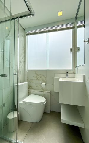 Apartamento à venda com 129m², 2 quartos e 2 vagas Apartamento à venda com 129m², 2 quartos e 2 vagasBanheiro da Cobertura