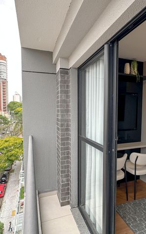 Studio à venda com 27m², 1 quarto e sem vaga Studio à venda com 27m², 1 quarto e sem vagaVaranda