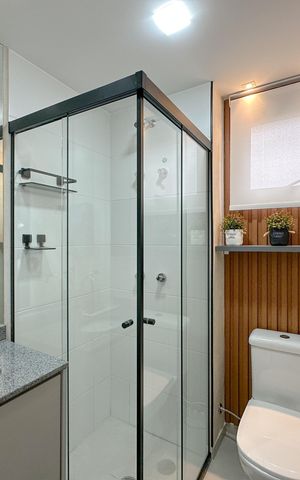 Studio à venda com 27m², 1 quarto e sem vaga Studio à venda com 27m², 1 quarto e sem vagaBanheiro